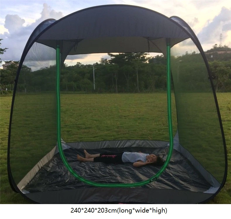 Cheap Goat Tents Ultralight Outdoor Mosquito Net Garden Tent Sun Shelter Summer 6 10 people Breathable Gauze tent Anti Mosquito tent Tents 